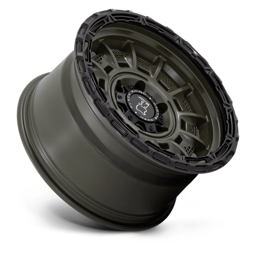 Black Rhino Hard Alloys Legion 17X9 6X139.7 +0MM Olive Drab Green W/ Black Lip