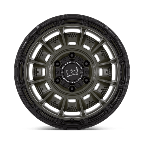Black Rhino Hard Alloys Legion 20X10 5X127 -18MM Olive Drab Green W/ Black Lip
