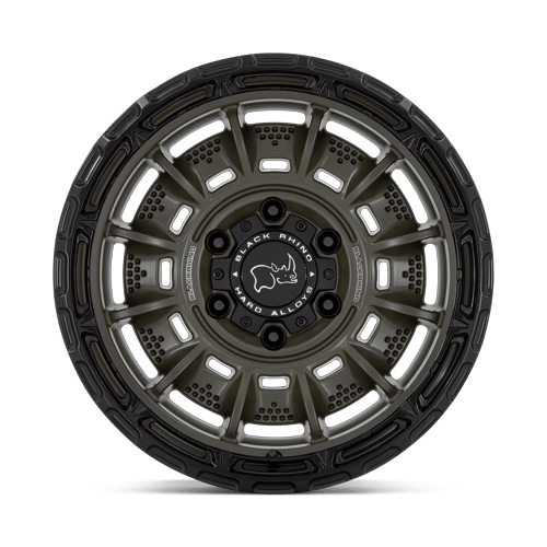 Black Rhino Hard Alloys Legion 20X10 6X135 -18MM Olive Drab Green W/ Black Lip