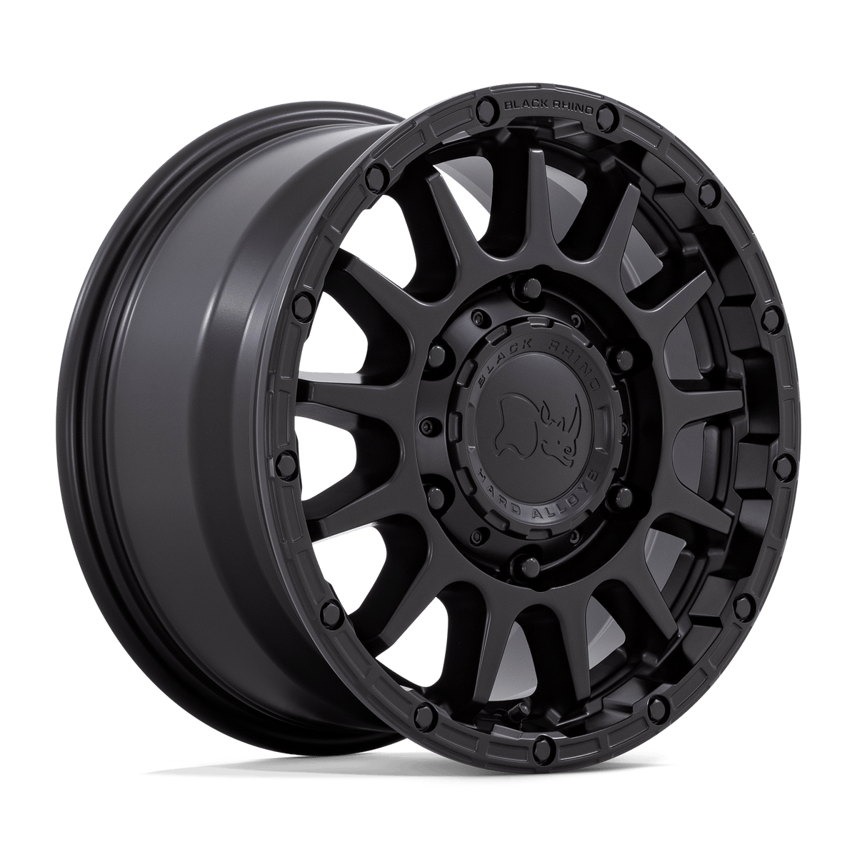 Black Rhino Hard Alloys Sequoia 16X8 5X130 +38MM Matte Black