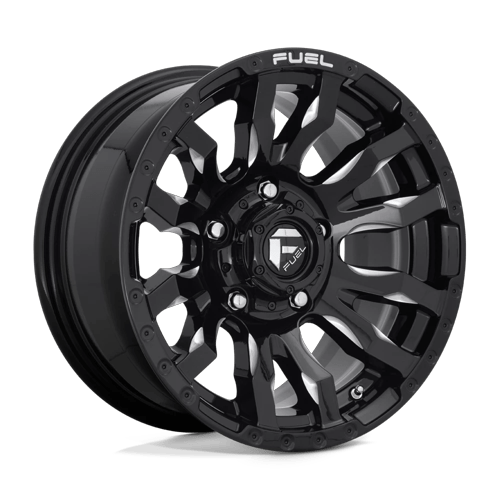 Fuel Off-Road Aluminum Wheels 16X8 Blitz D673 Gloss Black Milled