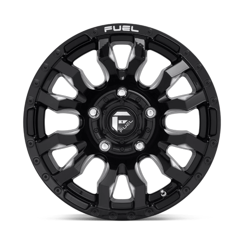 Fuel Off-Road Aluminum Wheels 16X8 Blitz D673 Gloss Black Milled