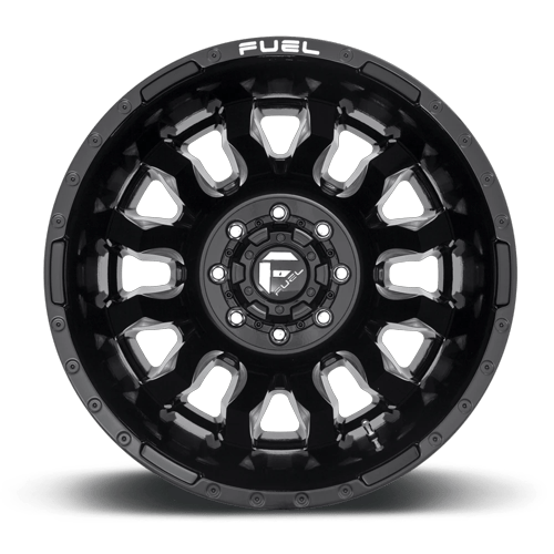 Fuel Off-Road D673 20X8.25 Gloss Black Milled 8x165.1 -240mm