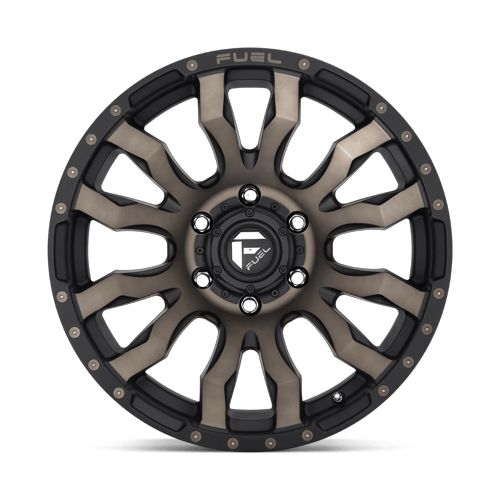 Fuel Off-Road Aluminum Wheels 20X12 Blitz D674 Matte Black Double Dark Tint