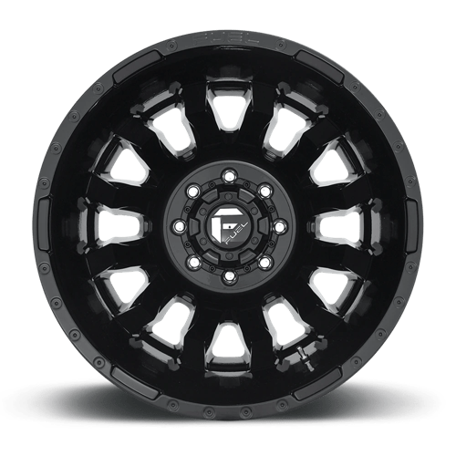Fuel Off-Road D675 20X8.25 Gloss Black 8x200 -202mm