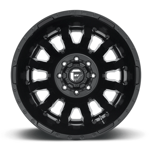 Fuel Off-Road D675 20X8.25 Gloss Black 8x165.1 -240mm