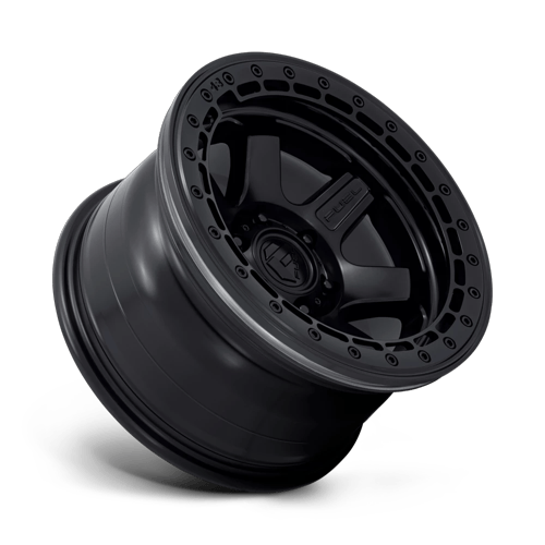 Fuel Off-Road Aluminum Wheels 17X9 Block Beadlock D122 Matte Black W/ Matte Black Ring