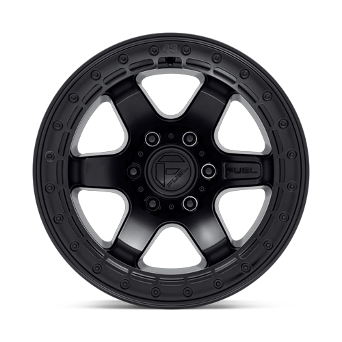 Fuel Off-Road Aluminum Wheels 17X9 Block Beadlock D122 Matte Black W/ Matte Black Ring