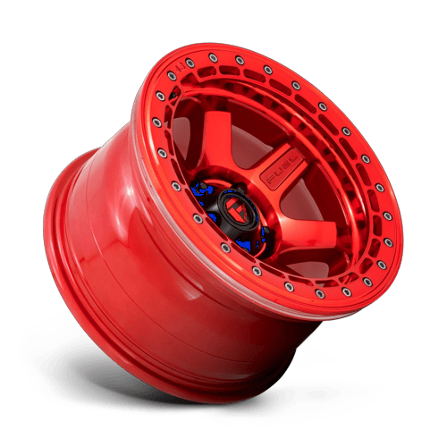 Fuel Off-Road D123 17X9 Candy Red W/ Red Ring 5x127 -15mm