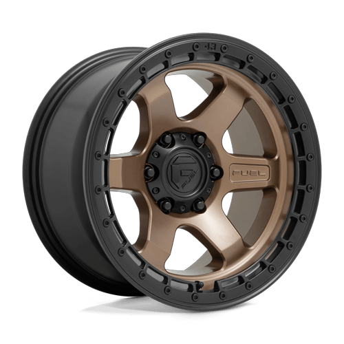 Fuel Off-Road Aluminum Wheels 17X9 Block D751 Matte Bronze W/ Black Ring