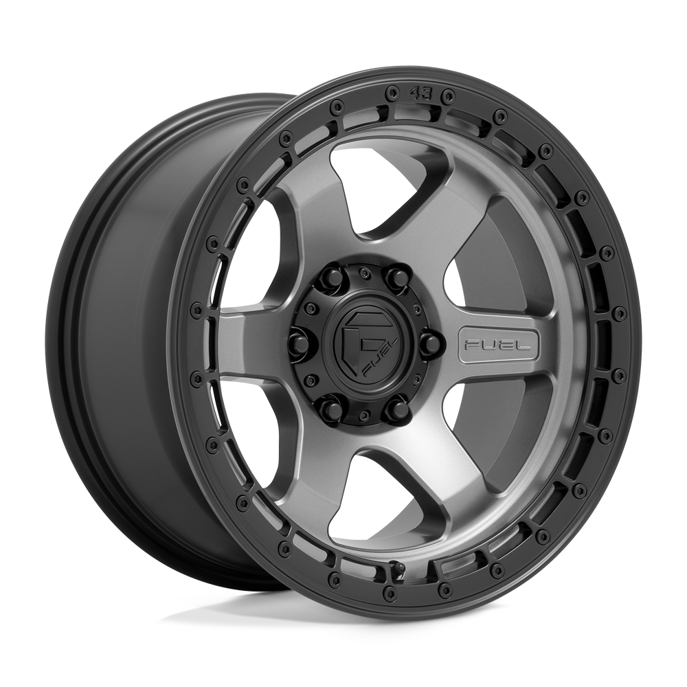 Fuel Off-Road D752 17X9 Matte Gunmetal W/ Black Ring 6x114.3 +1mm