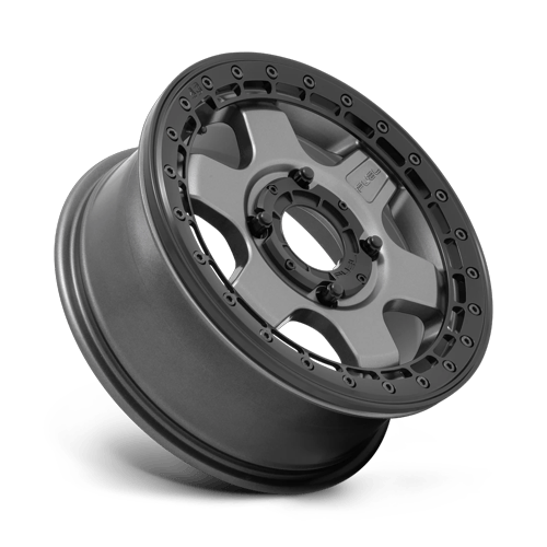 Fuel Off-Road Aluminum Wheels 15X6 Block Utv Beadlock D923 Matte Gunmetal W/ Black Ring