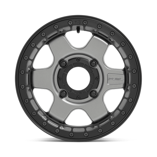 Fuel Off-Road Aluminum Wheels 15X6 Block Utv Beadlock D923 Matte Gunmetal W/ Black Ring