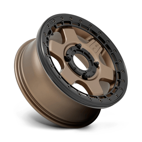 Fuel Off-Road Aluminum Wheels 15X6 Block Utv Beadlock D924 Matte Bronze W/ Black Ring