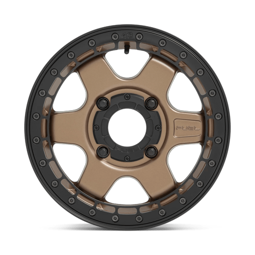 Fuel Off-Road Aluminum Wheels 15X6 Block Utv Beadlock D924 Matte Bronze W/ Black Ring