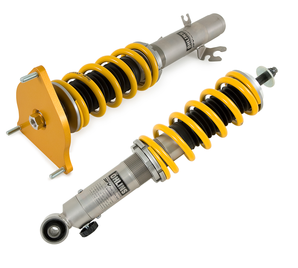 Ohlins 02-06 MINI Cooper/Cooper S (R50/R53) Road & Track Coilover System - BMS MI10S1 for 2002-2007 Mini Cooper - front view