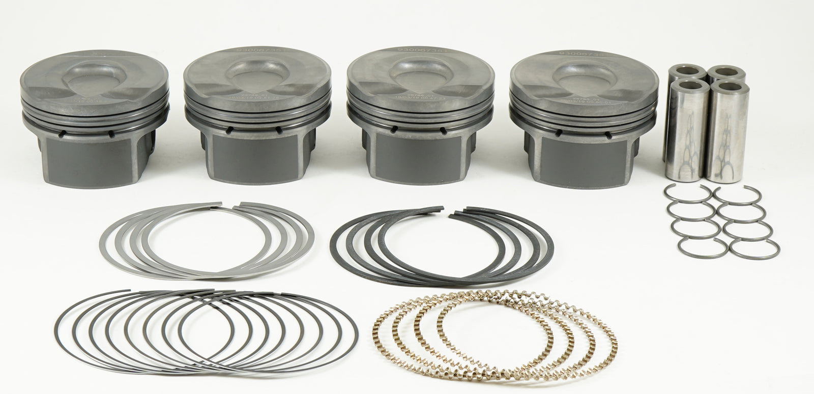 Mahle MS Piston Set 07+ Mini 77.50mm Bore 85.8mm Stroke 138.2mm Rod 20mm Pin 1cc 10.3 CR Set of 4 - 930067351