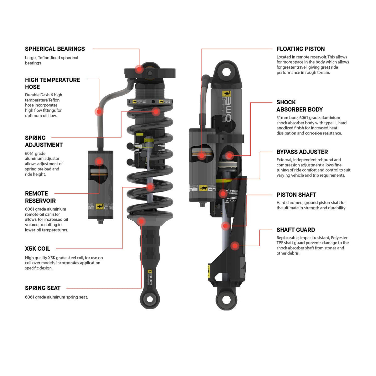 ARB / OME Bp51 Coilover S/N..Hilux Fr Lh - BP5190001L
