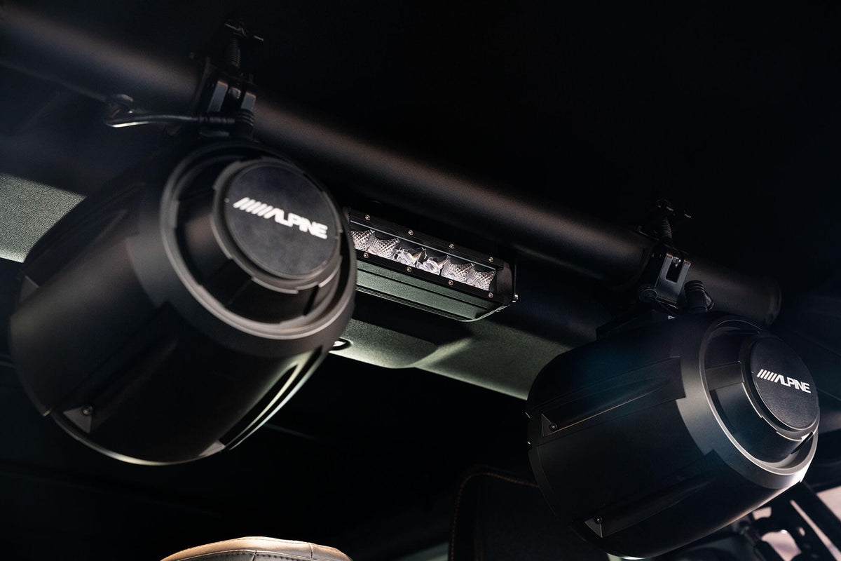 DV8 Offroad - 2021-22 Ford Bronco Rear Speaker & Light Mount Bar ? - BRSB-01