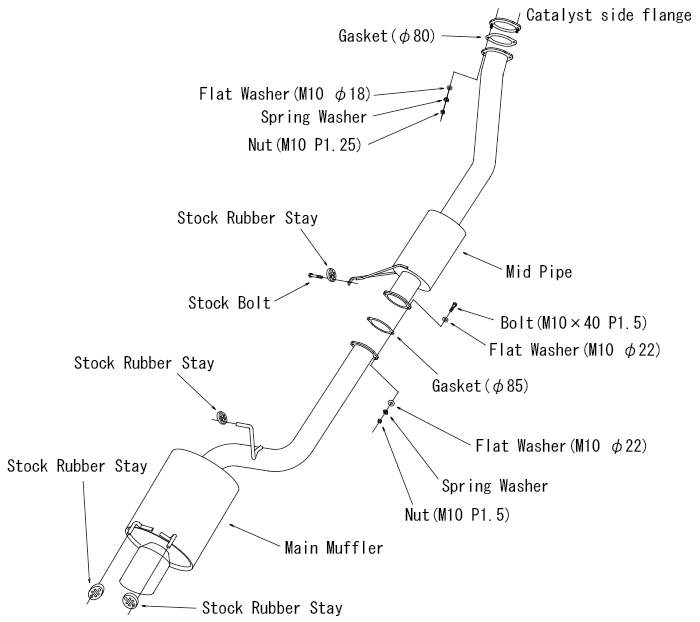 HKS 89-94 Nissan Skyline GT-R E-BNR32 RB26DETT URBAN MATTE Edition Super Turbo Muffler - 31029-AN012