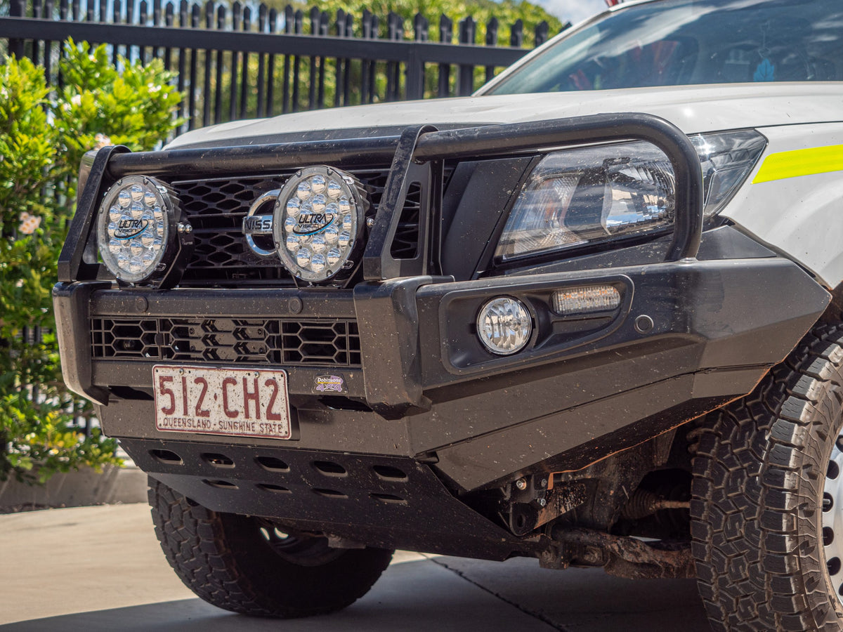 DOBINSONS BULL BAR BLACK DELUXE FOR NISSAN NAVARA/FRONTIER D23/NP300 2015-2020 - BU45-3700