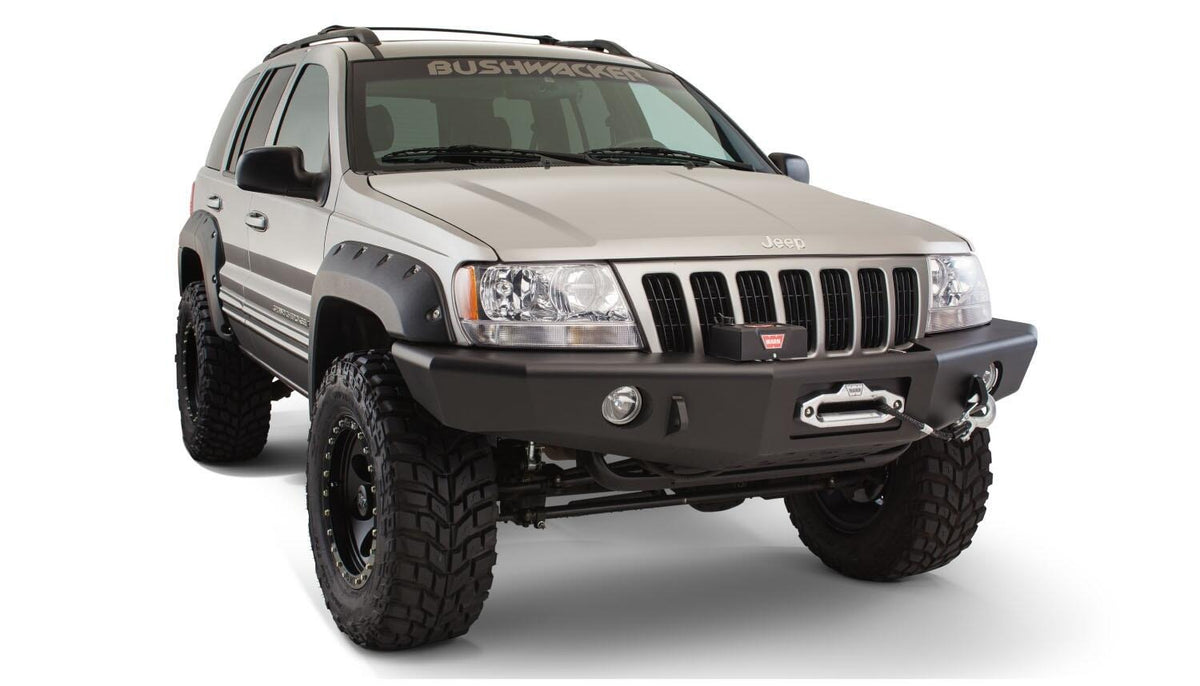 Bushwacker 99-04 Jeep Grand Cherokee Cutout Style Flares 4pc - Black - 10926-07
