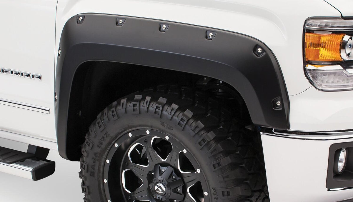 Bushwacker 16-18 GMC Sierra 1500 Pocket Style Flares 4pc - Black - 40974-02
