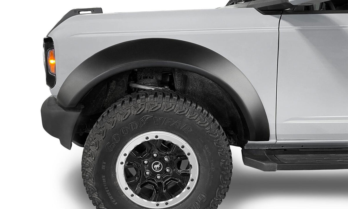 Bushwacker 21-22 Ford Bronco (2 Door) Extend-A-Fender Style Fender Flares - 4pc Smooth - 20966-02