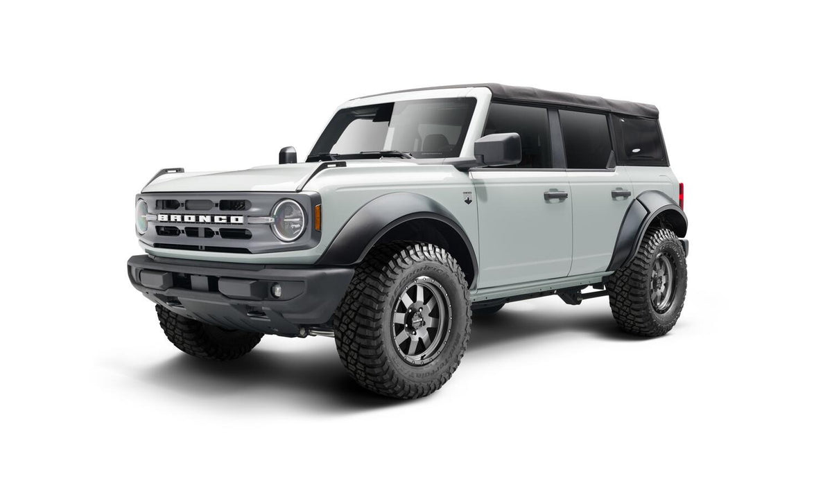 Bushwacker 2021+ Ford Bronco 4-Door Extend-A-Flares 4pc - Black - 20961-02