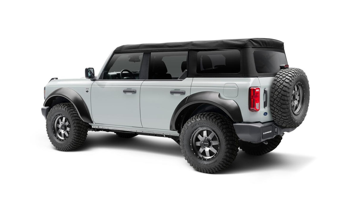 Bushwacker 2021+ Ford Bronco 4-Door Extend-A-Flares 4pc - Black - 20961-02