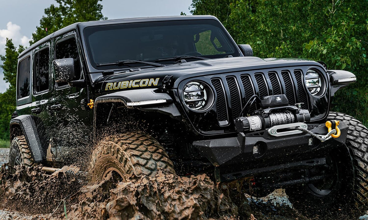 Bushwacker 18-21 Jeep Wrangler JL (2-Door & 4-Door) Flat Style Flares 4pc - Black - 11950-07