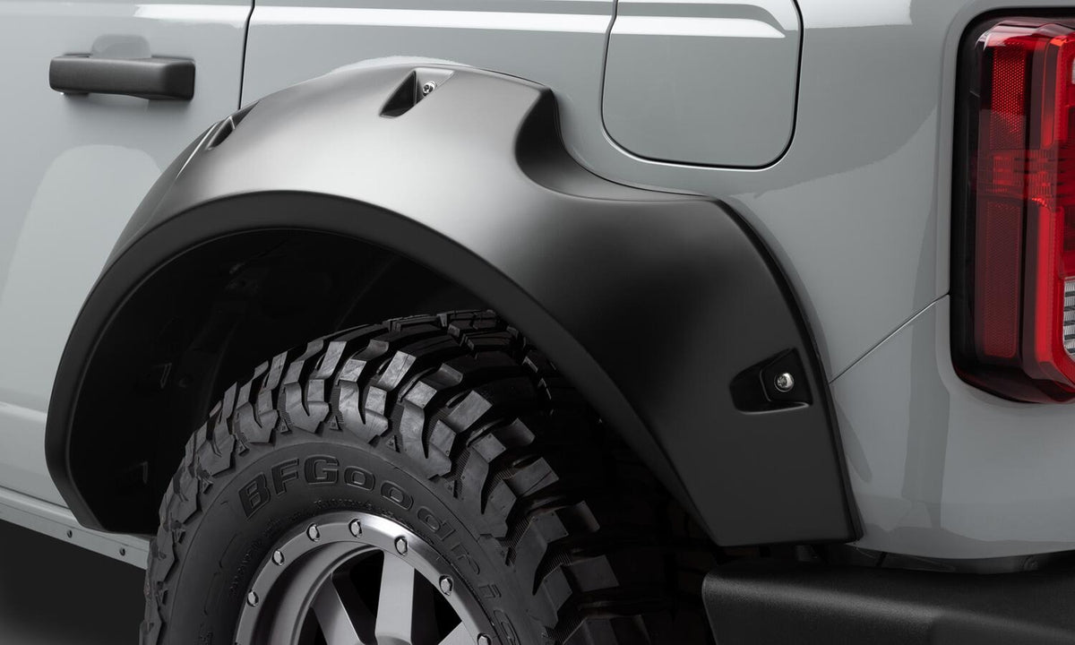 Clearance - Bushwacker 2021+ Ford Bronco 4-Door Pocket Style Flares 4pc - Black - 20960-02