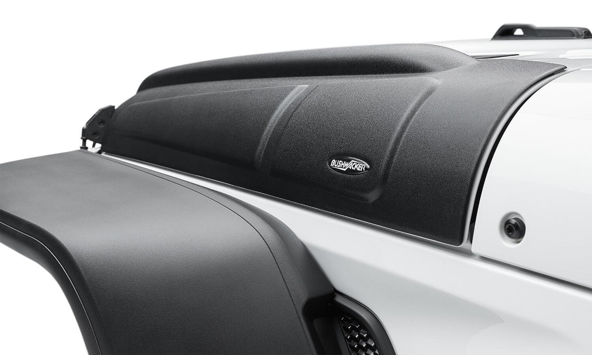 Bushwacker 07-18 Jeep Wrangler JK/JKU Trail Armor Hood Armor (3pc Set) - Tex. Black - 14129