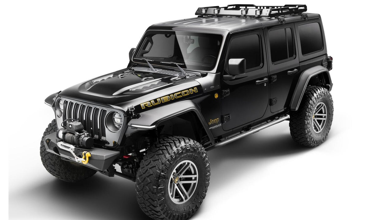Bushwacker 18-19 Jeep Wrangler JL Trail Armor Cowl Guard - Black - 76129