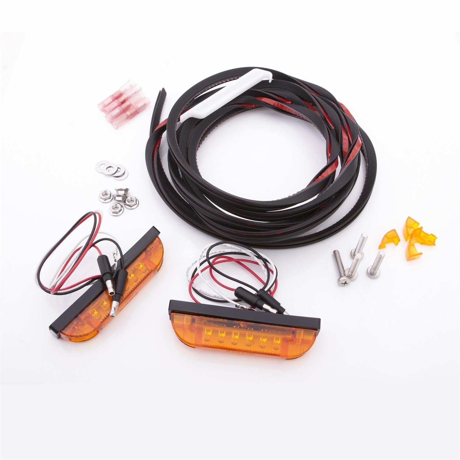 Bushwacker 99-18 Universal 3-Wire Led Marker Light Kit For Flat Style Flares - PK1-LT1-0003 for 1987-2018 Jeep Wrangler - fro