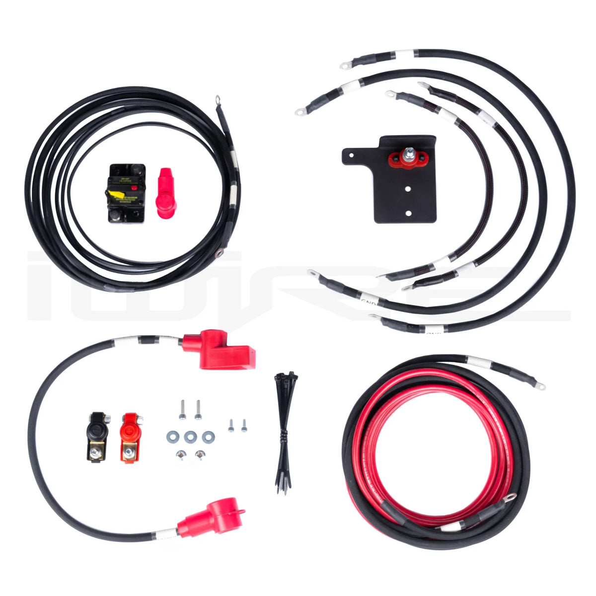 Mele Design - iWire Battery Relocation Kit - 2008+ Impreza by Mele Design - front view
