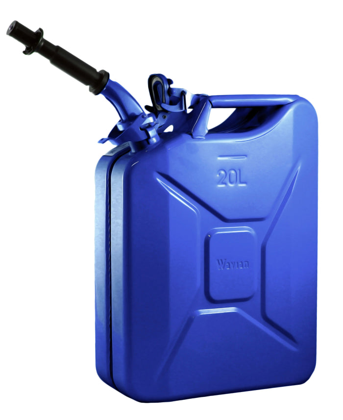 Wavian Fuel Cans - Blue 20 Litre Wavian Kerosene Can - Original NATO Jerry Can