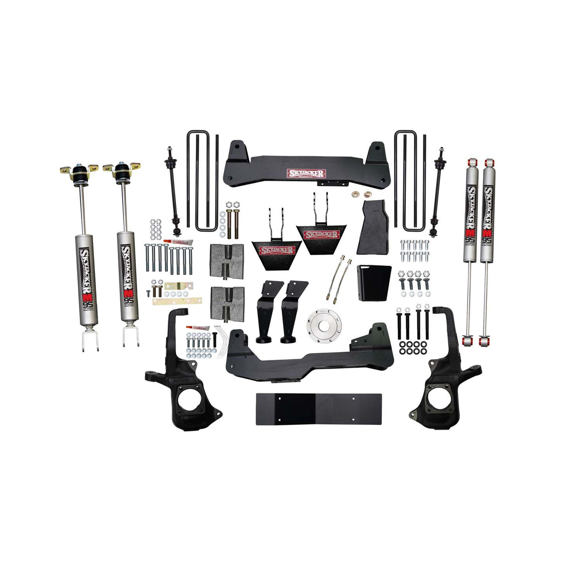 Skyjacker 6 In. Suspension Lift Kit w/Torsion Bar Drop Brackets M95 Shocks - C1168KH-M