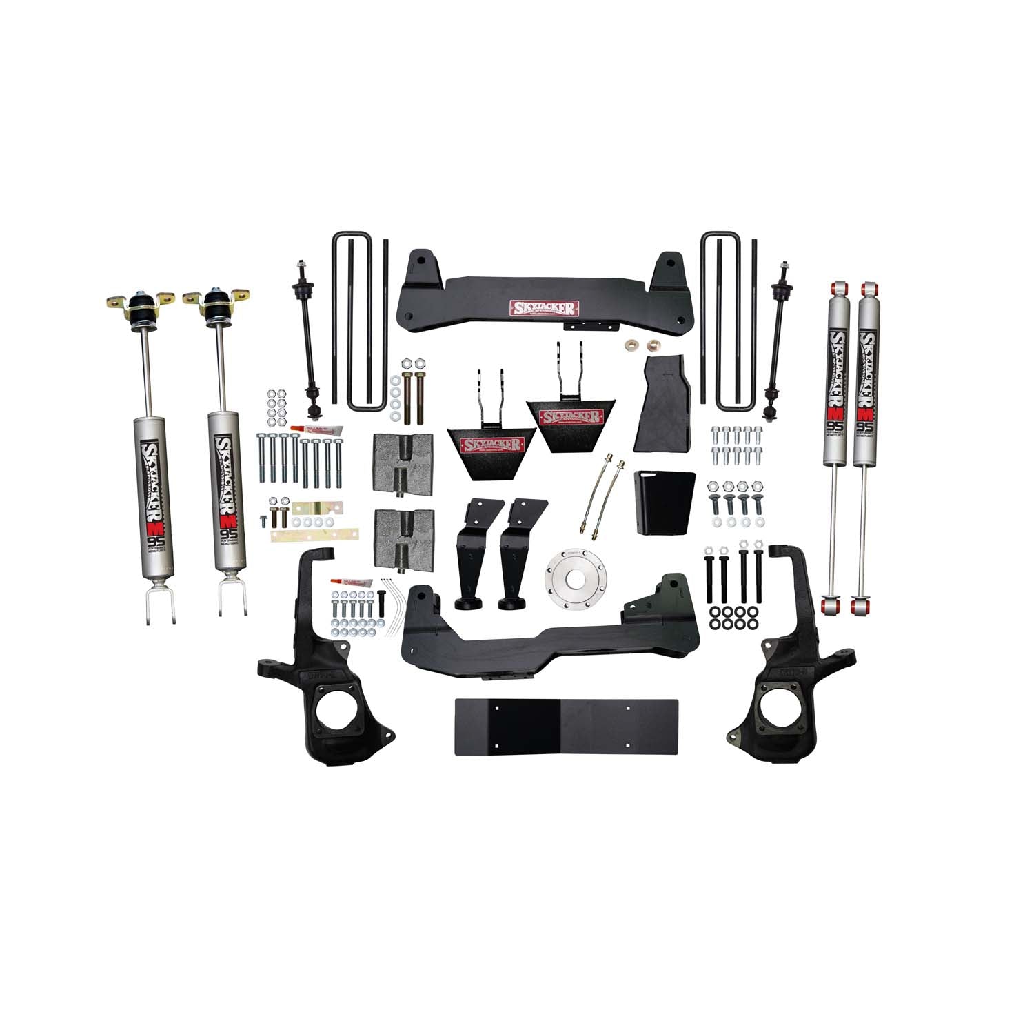 Skyjacker 6 In. Suspension Lift Kit w/Torsion Bar Drop Brackets M95 Shocks - C1168KH-M