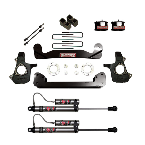 Skyjacker 14-18 GMC Silverado 1500 4in Suspension Lift Kit W/ ADX 2.0 Remote Reservoir Shocks - C14460APK-X