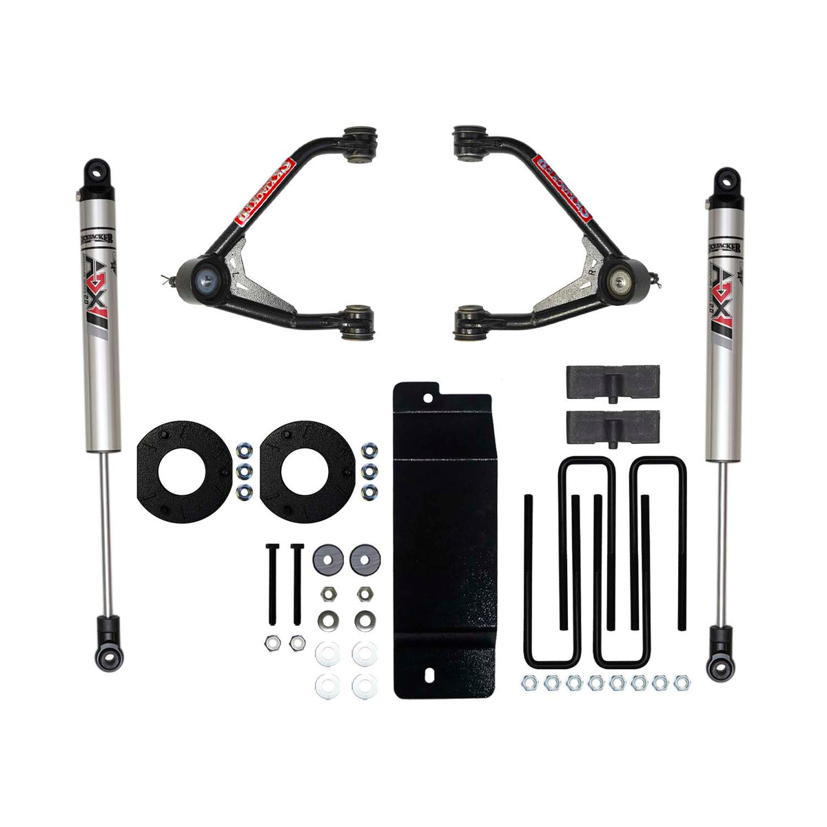 Skyjacker 17-18 Chevrolet Silverado 1500 3.5 In Suspension Lift Kit W/ Adx M2.0 Alum Monotube Shocks - C17350KAXM