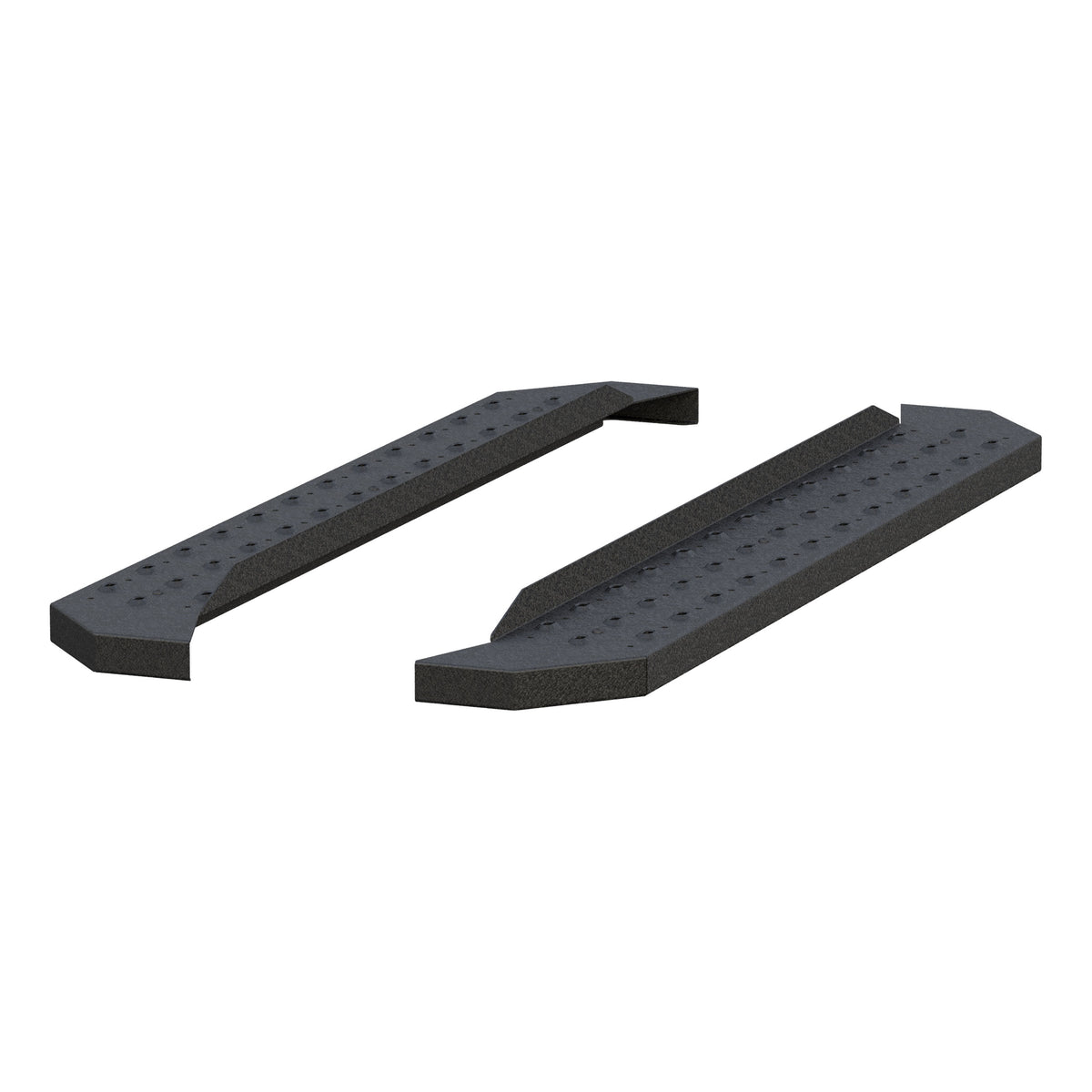 ARIES C2853 RidgeStep 6-1/2" x 53" Black Steel Running Boards (No Brackets)