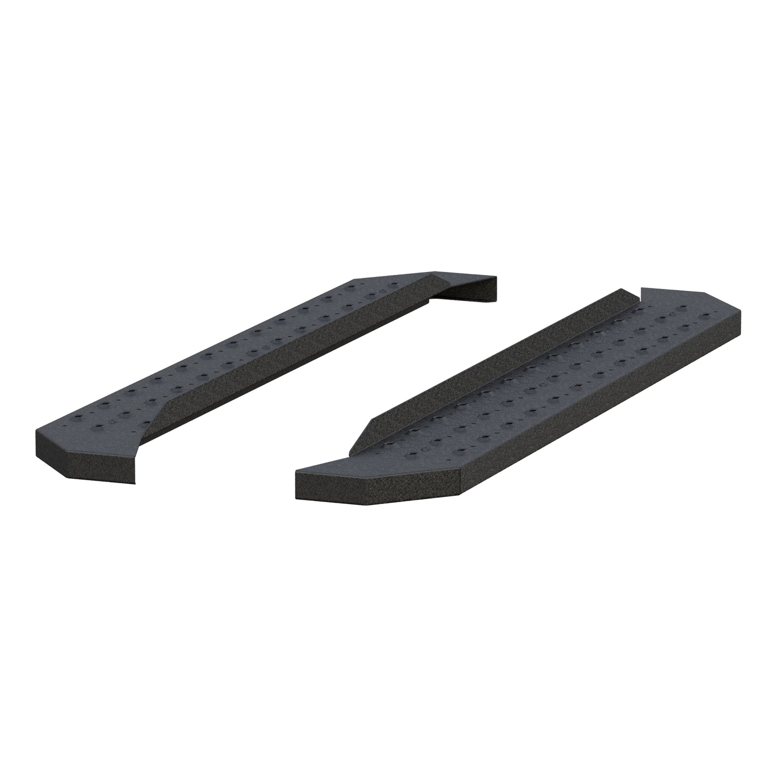 ARIES C2853 RidgeStep 6-1/2" x 53" Black Steel Running Boards (No Brackets)