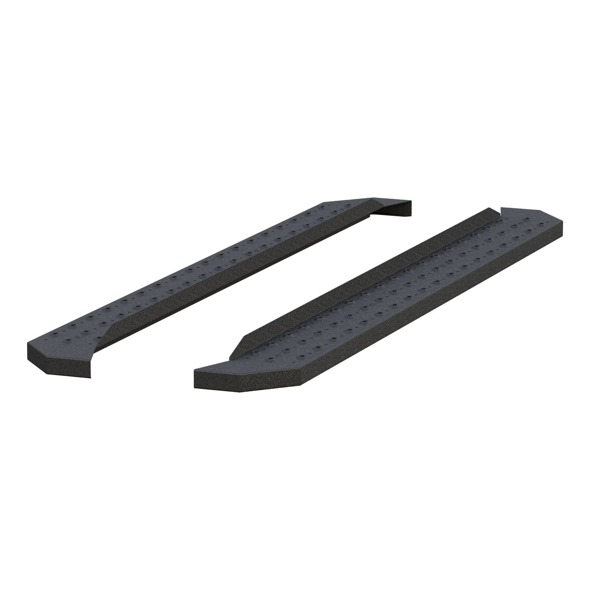 ARIES C2875 RidgeStep 6-1/2" x 75" Black Steel Running Boards (No Brackets)