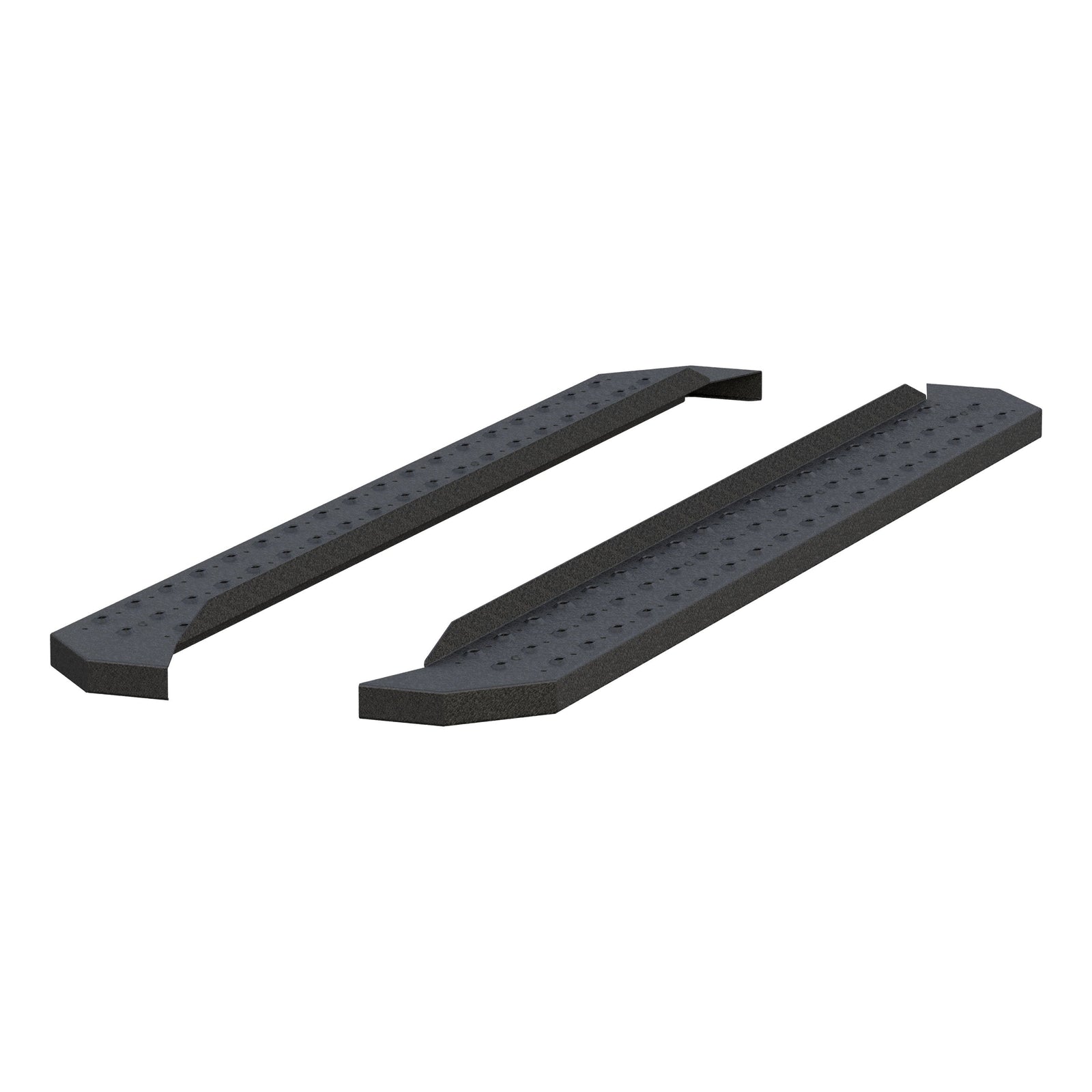 ARIES C2875 RidgeStep 6-1/2" x 75" Black Steel Running Boards (No Brackets)