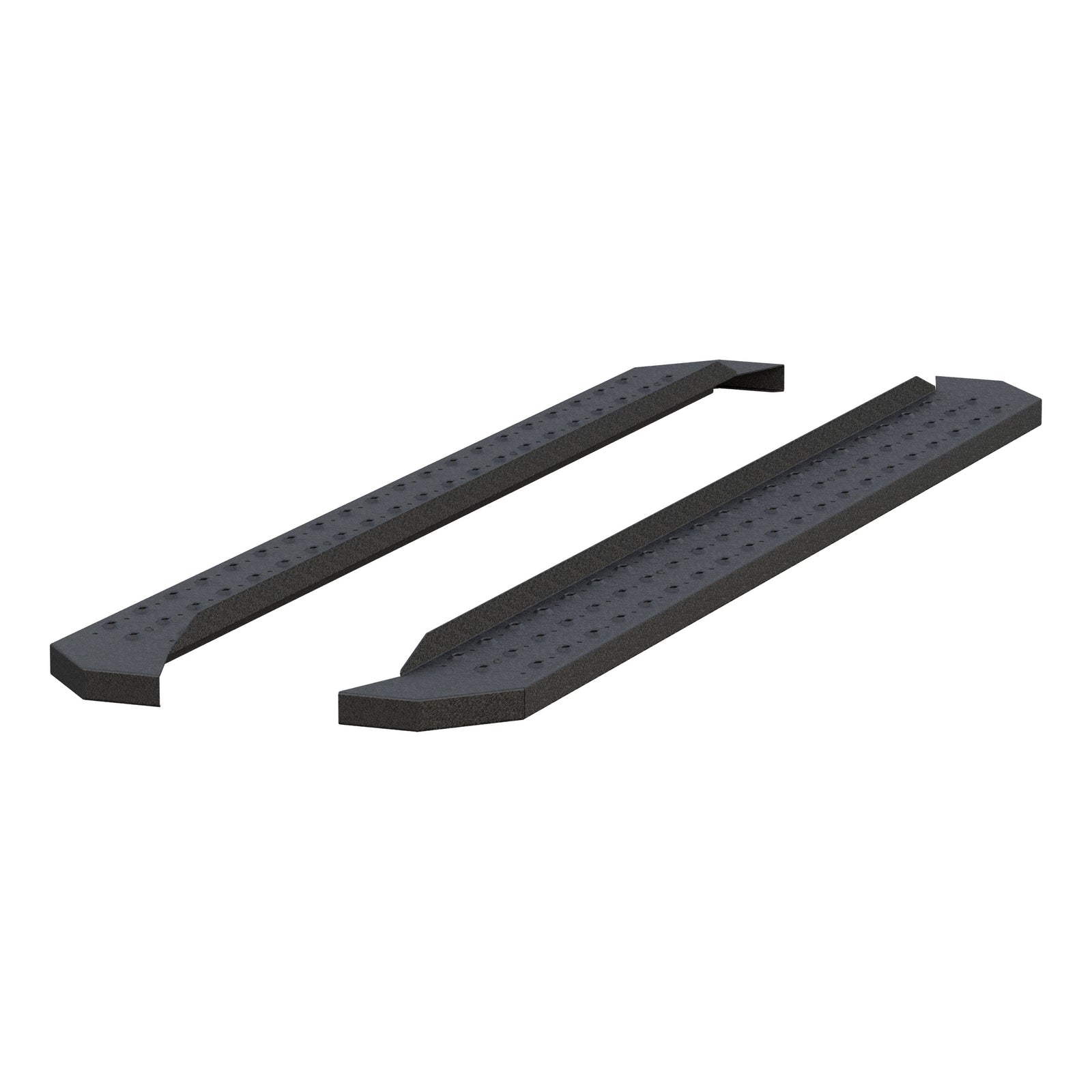 ARIES C2885 RidgeStep 6-1/2" x 85" Black Steel Running Boards (No Brackets)