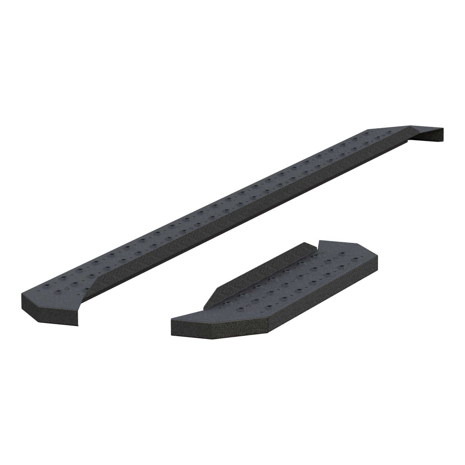 ARIES C3696 RidgeStep 6-1/2" x 96", 36" Black Steel Running Boards (No Brackets)