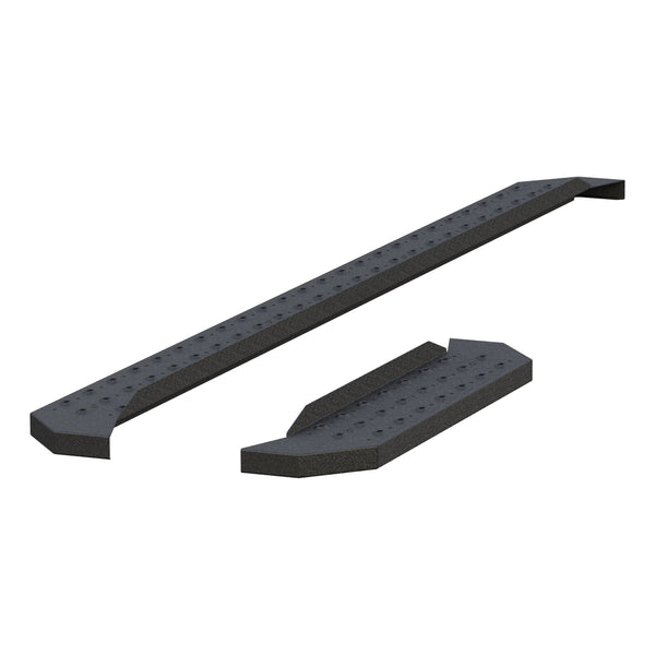 ARIES C3696 RidgeStep 6-1/2" x 96", 36" Black Steel Running Boards (No Brackets)