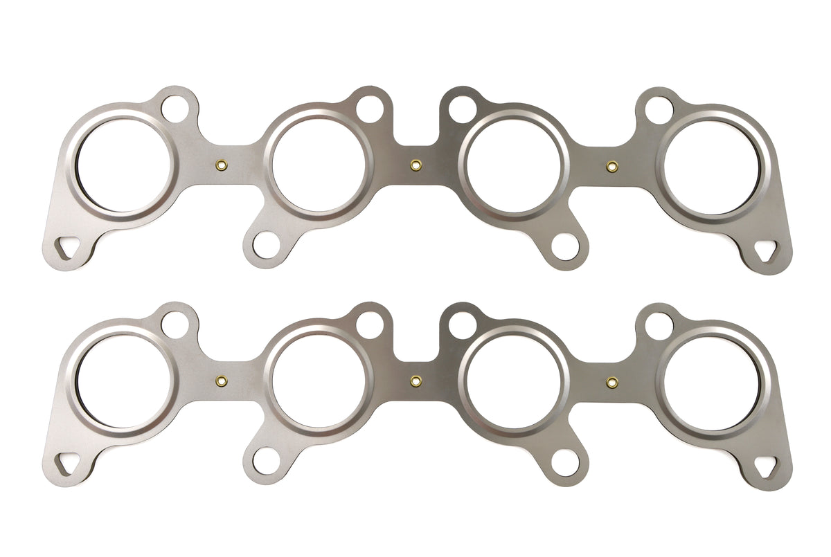 Cometic 11+ 5.0L Coyote .030 inch MLS Exhaust Gaskets (Pair) - C5392-030 for 2011-2023 Ford Mustang - front view