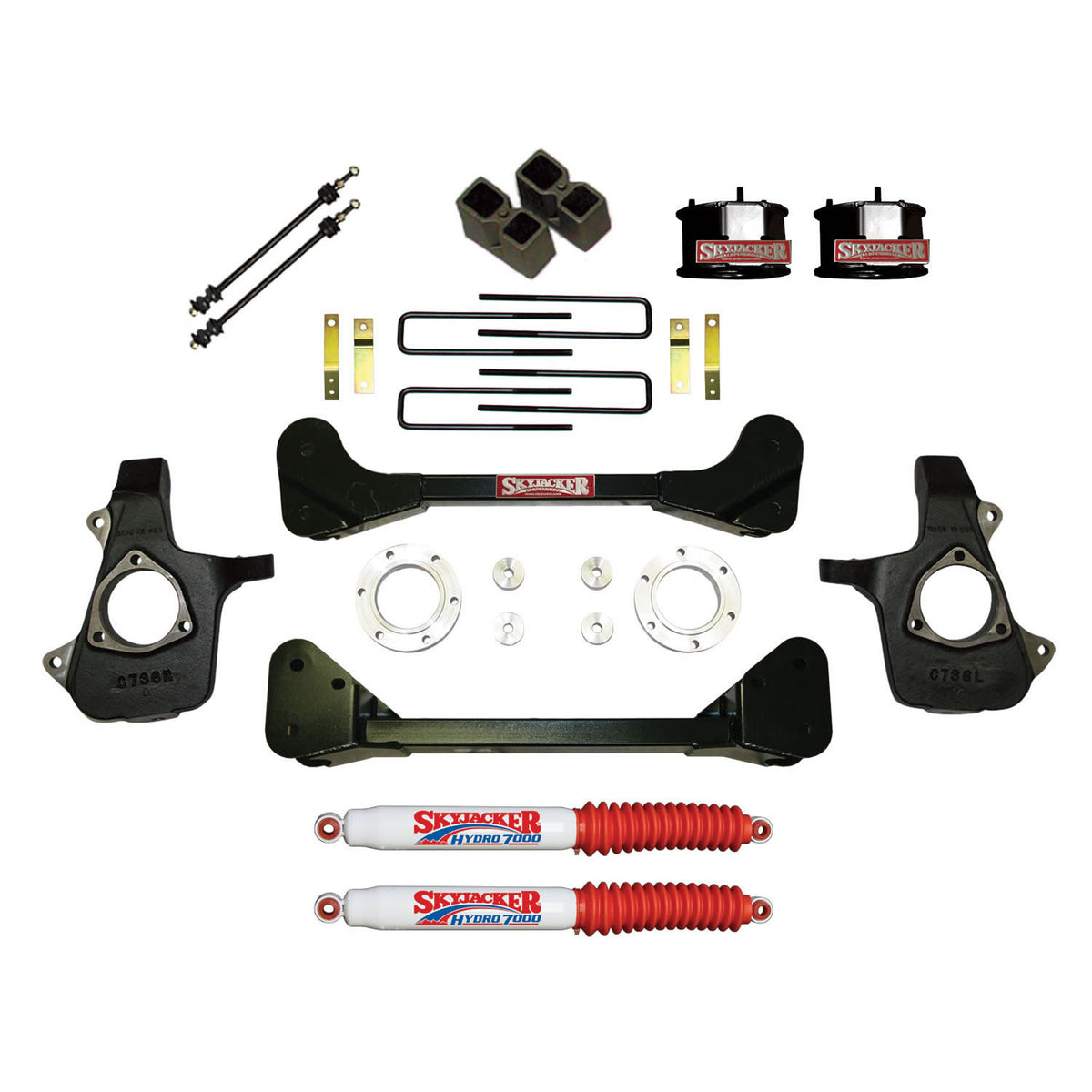 Skyjacker 4"KT,07-13 GM1500 SPCR,4HYD - C7360PK-H